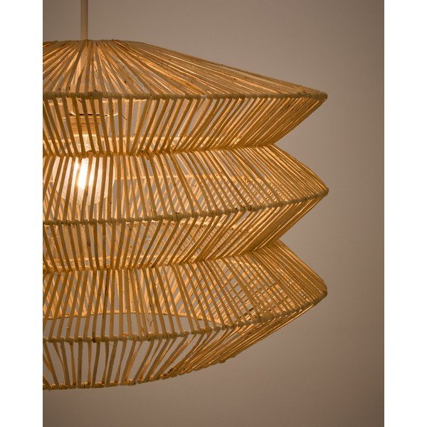 Viseća svjetiljka u prirodnoj boji sa sjenilom od ratana Dakit – Kave Home-image-4