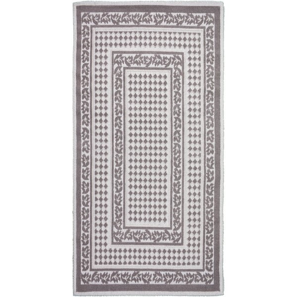 Sivo-bež pamučni tepih Vitaus Olvia, 100 x 150 cm