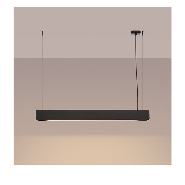 Crna metalna LED viseća svjetiljka Nebula – Sollux-image-2