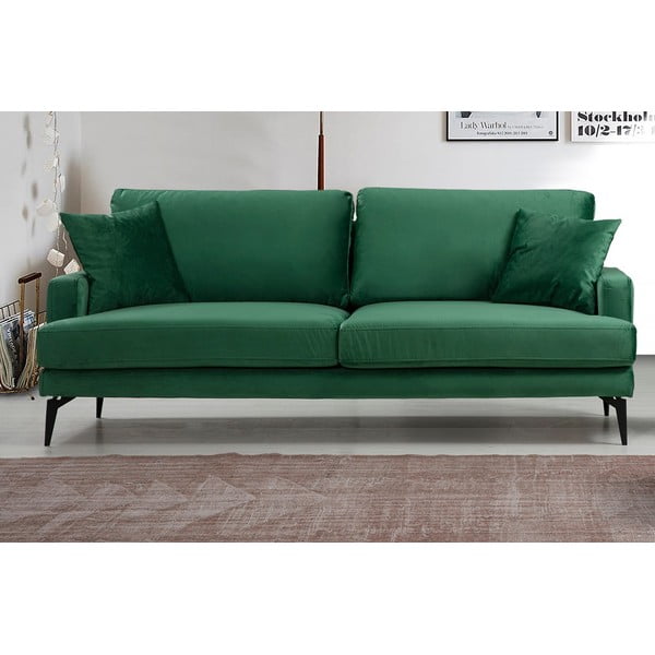 Zelena sofa 205 cm Papira – Balcab Home-image-2