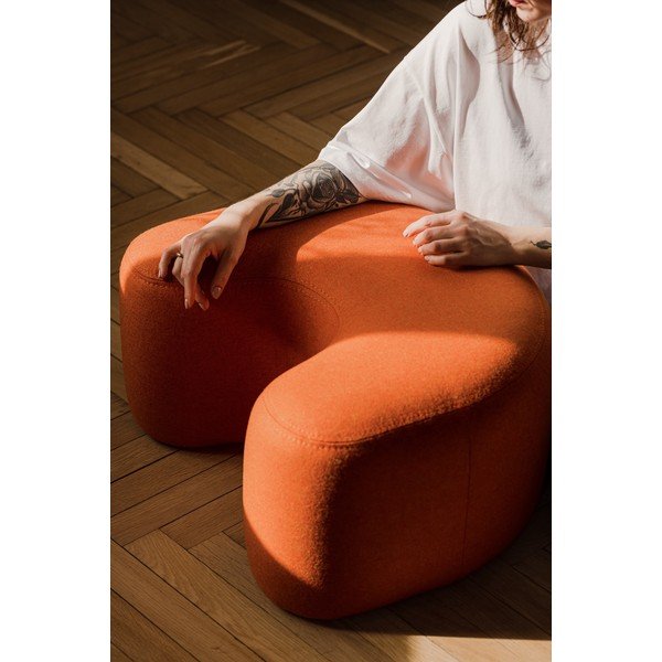 Vunen tabure boje terakote Ü – noo.ma-image-1