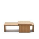 Stolići za kavu u setu 2 kom u dekoru hrasta u prirodnoj boji 89x140 cm Oaq – Kave Home