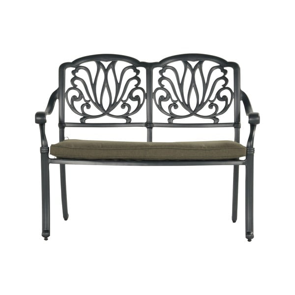 Metalna vrtna klupa u brončanoj boji Amalfi – Hartman-image-1