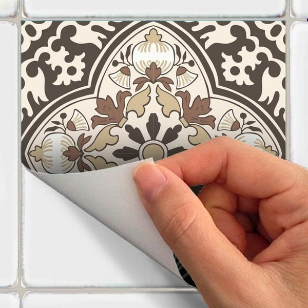 Set s 9 ukrasnih zidnih samoljepljivih naljepnica Ambiance Ancône, 15 x 15 cm-image-3