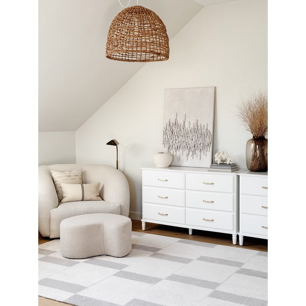 Bež vunen tepih 133x190 cm Agnus Pavement – Agnella-image-1