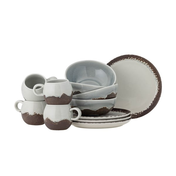 Servis za jelo 12 kom od kamenine Paula – Bloomingville