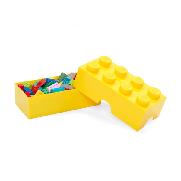Žuta  plastična dječja kutija za pohranu 20x10x7 cm – LEGO®-image-2