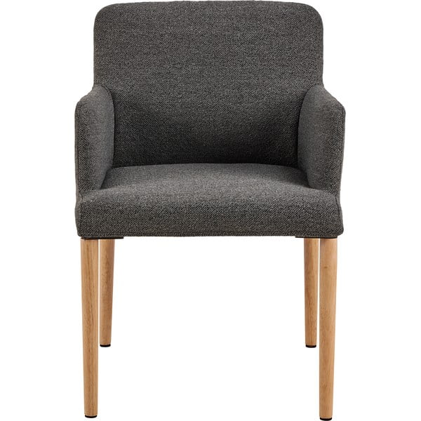 Siva podstavljena blagovaonska stolica s naslonima za ruke Zoe – Actona-image-3