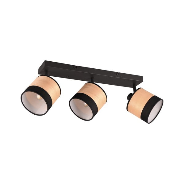 Crna/u prirodnoj boji stropna svjetiljka ø 12 cm Bolzano – Reality-image-1