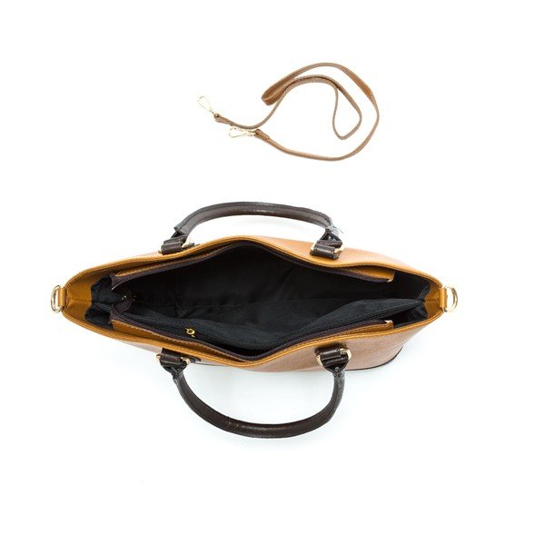 Konjak smeđa kožna torbica Isabella Rhea br. 464-image-3