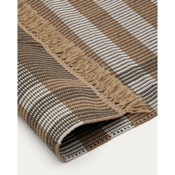 Bež obostrani/ručno rađen tepih 60x90 cm Barani – Kave Home-image-4