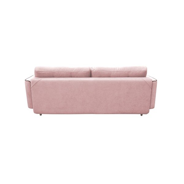Ružičasti trosjed na razvlačenje sa svijetlim nogama Mazzini Sofas Ivy-image-3