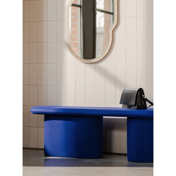 Plava vunena podstavljena klupa Rull – noo.ma-image-1