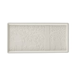 Bijeli pladanj od kamenine Mason Cash In the Forest, 30 x 15 cm