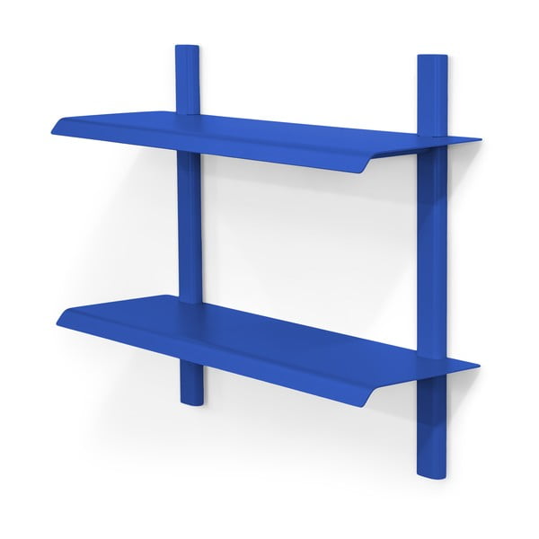 Plava metalna polica s više razina 60 cm Hola – Spinder Design-image-2