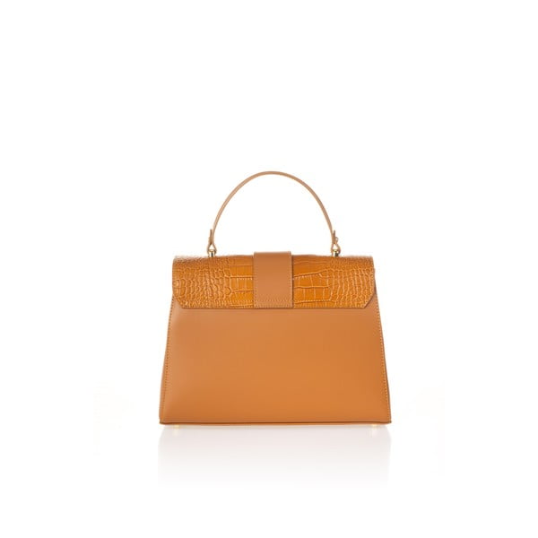 Narančasta kožna torba Federica Bassi Marta-image-2