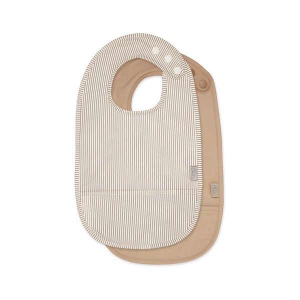 Bež slinčeki u setu 2 kom Classic Stripes Camel – Cam Cam Copenhagen