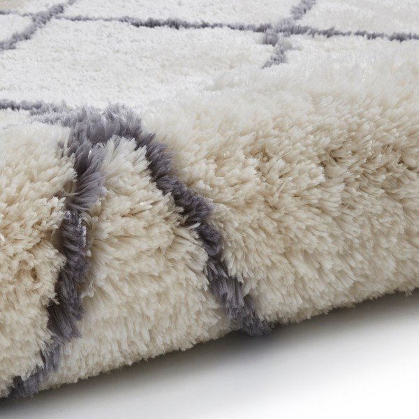 Kremasto bijeli tepih sa sivim detaljima Think Rugs Morocco, 150 x 230 cm-image-1