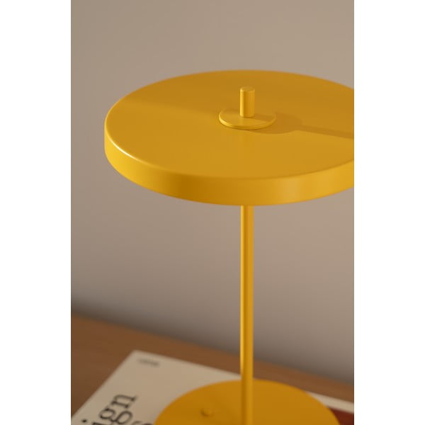 Žuta  metalna LED stolna lampa s metalnim sjenilom (visina 31 cm) Asteria Move – UMAGE-image-3