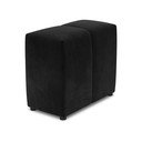 Crni baršunasti naslon za modularnu sofu Rome Velvet - Cosmopolitan Design
