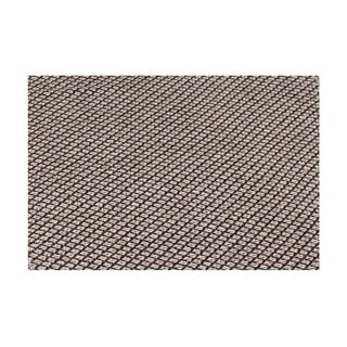 Bež-crna tepih staza pogodna za eksterijer Narma Diby, 70 x 150 cm