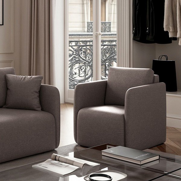 Siva fotelja Chaum – Rodier-image-3