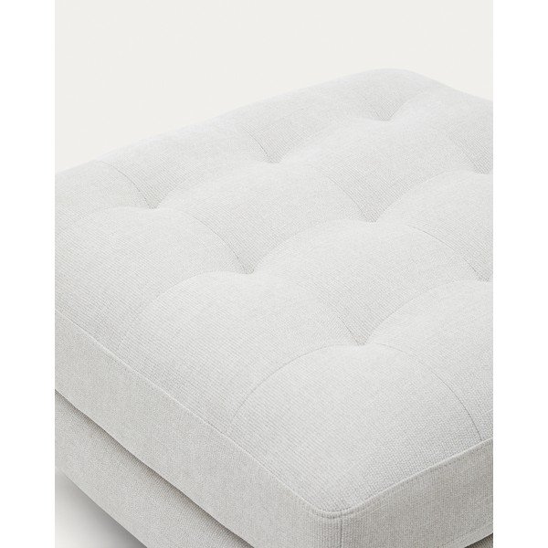 Tabure sivo-bež od šenila Debra – Kave Home-image-4