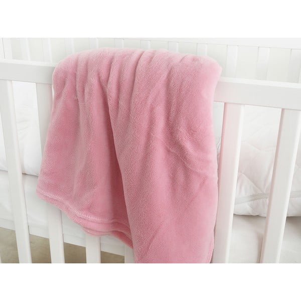 Ružičasta deka za bebe od mikroflanela 110x140 cm Exclusive – B.E.S.-image-1