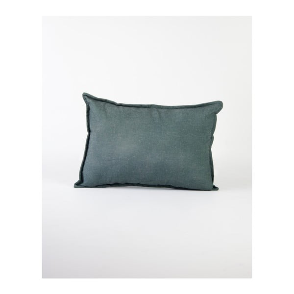 Zelena jastučnica s primjesom lana Surdic, 50 x 35 cm