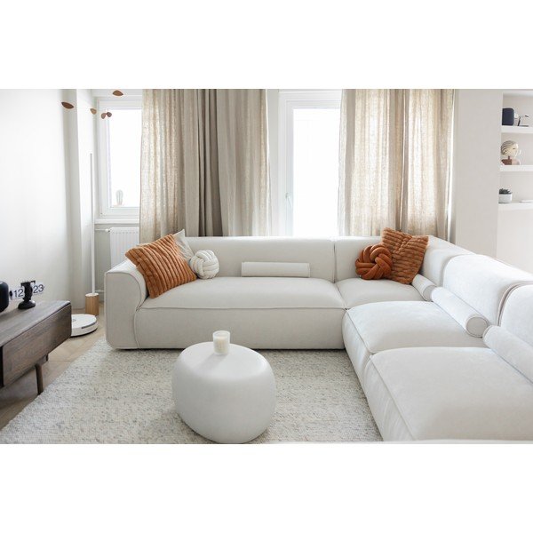 Krem kutna garnitura (s desnim kutom/u obliku slova "U") Flex Felix – Miuform-image-3