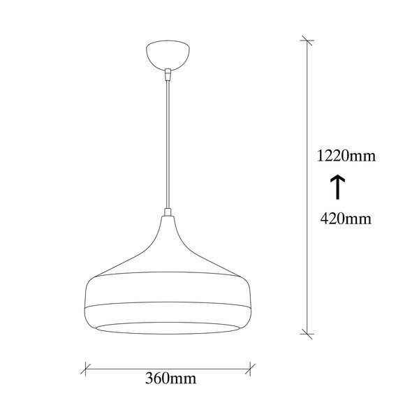 Viseća svjetiljka u crno-bakrenoj boji Opviq lights Yildo, ø 36 cm-image-3