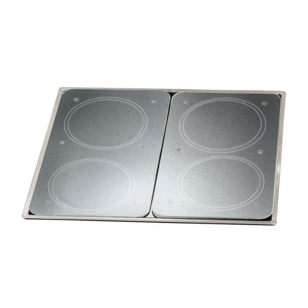 Set od 2 staklene pokrivača štednjaka Wenkoo Transparent-image-3
