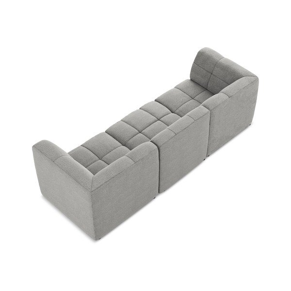 Siva sofa od bouclé tkanine 255 cm Aloha – Makamii-image-3