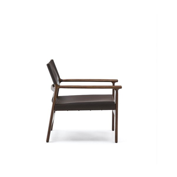 Tamno smeđa kožna fotelja Jan – Kave Home-image-3