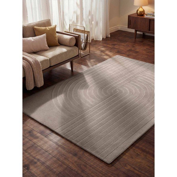 Svijetlo sivi ručno rađen vunen tepih 80x150 cm Arcura – Vikosa-image-1