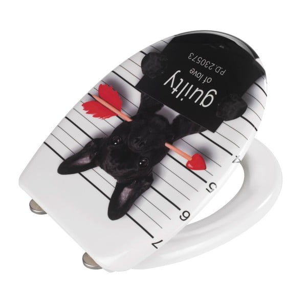 WC daska s automatskim zatvaranjem 37,5 x 41,5 cm Guilty Dog – Wenko-image-2