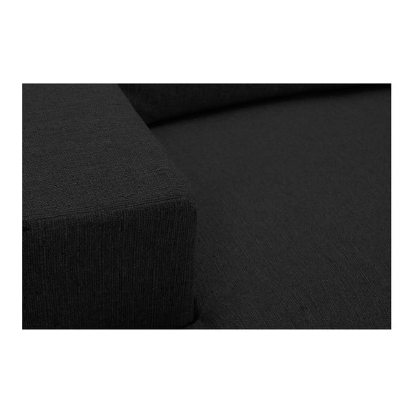 Crna kutna garnitura Windsor & Co Sofas Daphne, lijevi kut-image-1