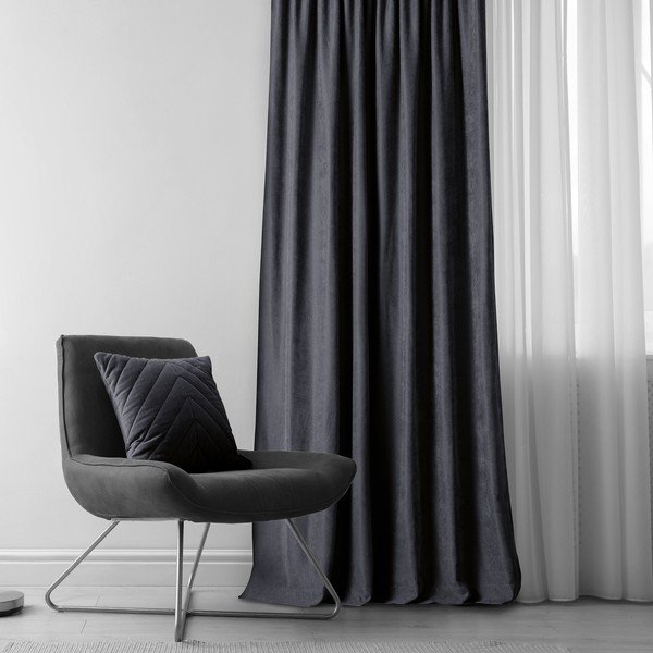 Antracit siva zavjesa 140x270 cm Milana - Homede-image-1