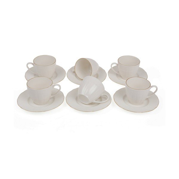 Set s 6 porculanskih šalica za kavu s tanjurićima Kutahya Caffe, 200 ml-image-2
