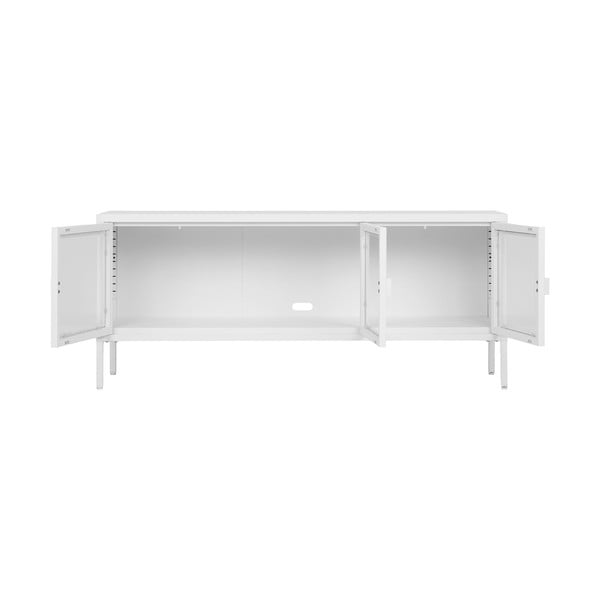 Bijela metalna TV komoda 130x55 cm Brisbane – House Nordic-image-2
