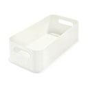 Bijela kutija za pohranu iDesign Eco Handled, 21,3 x 43 cm