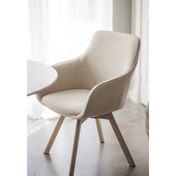 Bež podstavljene blagovaonske stolice u setu 2 kom Alison – Rowico-image-1
