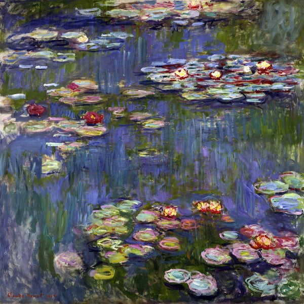 Reprodukcija slike Claudea Moneta - Vodeni ljiljani, 60 x 60 cm