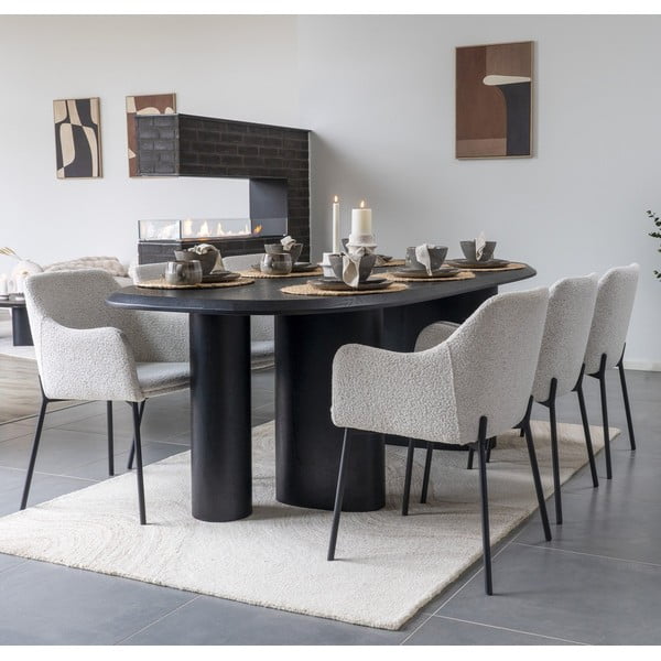 Blagovaonski stol s pločom stola u dekoru jasena 100x220 cm Tirano – House Nordic-image-1