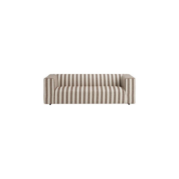 Smeđa/krem sofa od šenila 220 cm Lisa – Ellos Home-image-3