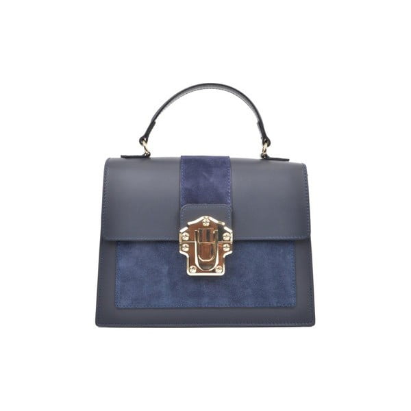 Tamnoplava kožna torbica Isabella Rhea Antique Blu