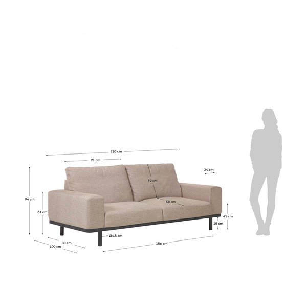 Bež kauč Kave Home Noa-image-3