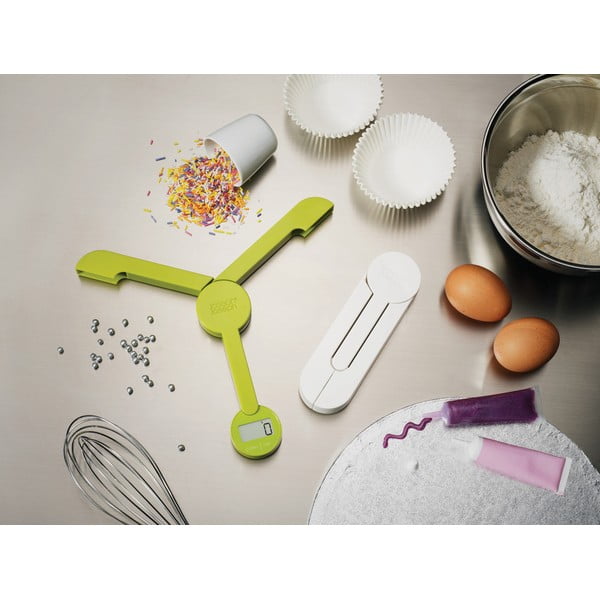 Joseph Joseph TriScale zelena sklopiva digitalna kuhinjska vaga-image-1