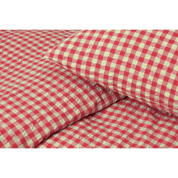 Crvena/žuta  posteljina za bračni krevet/za produženi krevet od krepa 200x220 cm Bæk&Bølge – JUNA-image-2