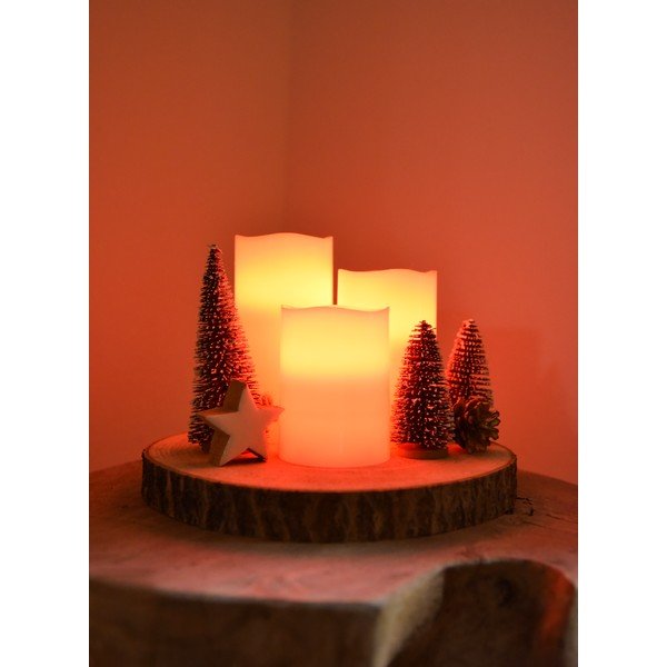 LED svijeće u setu 3 kom (visina 10 cm) – Hilight-image-1